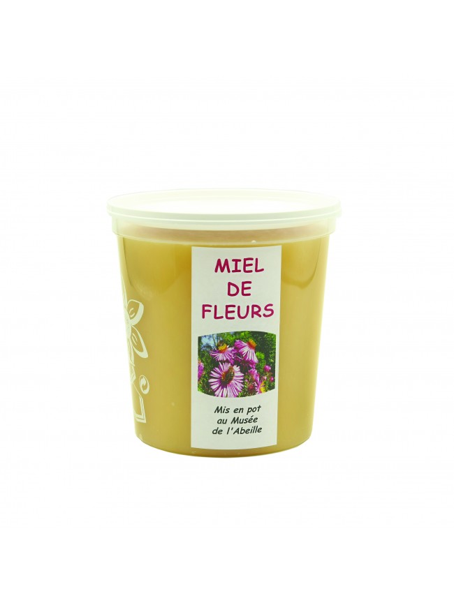 Miel 1kg Fleurs Origine France, pot plastique
